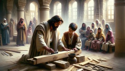 Christian Art: the Carpenter of Nazareth. A Printable, Digital Download of a Painting of Jesus ...