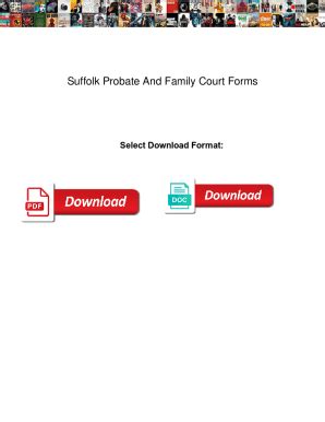 Fillable Online Suffolk Probate And Family Court Forms. Suffolk Probate And Family Court Forms ...