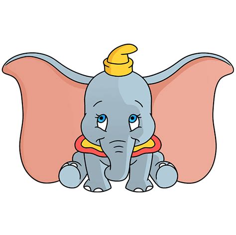 How to Draw Dumbo - Really Easy Drawing Tutorial