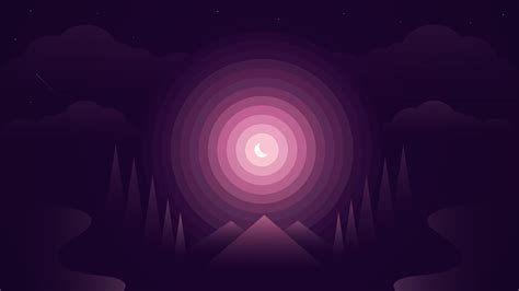 Forest Purple Gradient Wallpaper, HD Abstract 4K Wallpapers, Images and ...