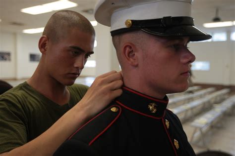 DVIDS - Images - Photo Gallery: Marine recruits dress in iconic blues ...