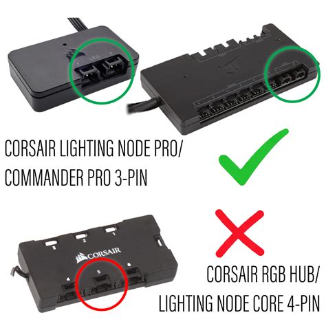 Corsair Lighting Node PRO/Commander PRO/LS100 RGB Extension Adapter ...