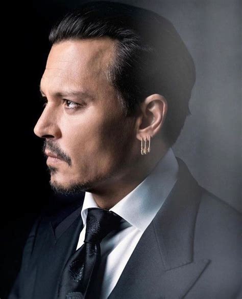 Johnny Depp on Instagram: “The Diamond Covered Safety Pin Earrings are ...