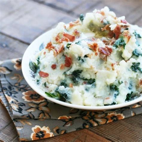 Irish Colcannon with bacon (and leftover cakes)