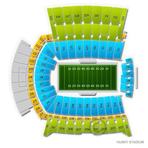 Washington Husky Football Stadium Seating Chart