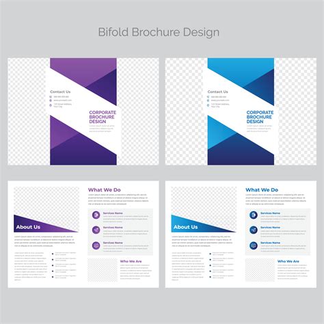 Bifold Brochure Template 13740048 Vector Art at Vecteezy