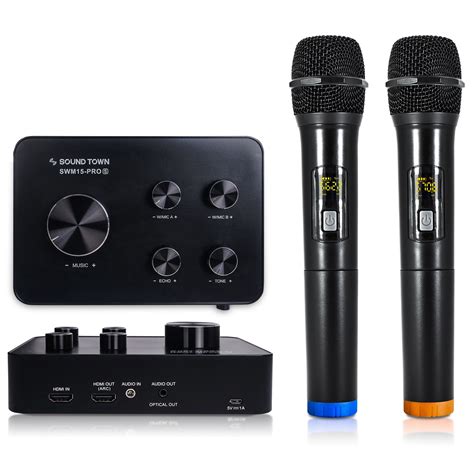 Sound Town Wireless Microphone Karaoke Mixer System with HDMI ARC ...