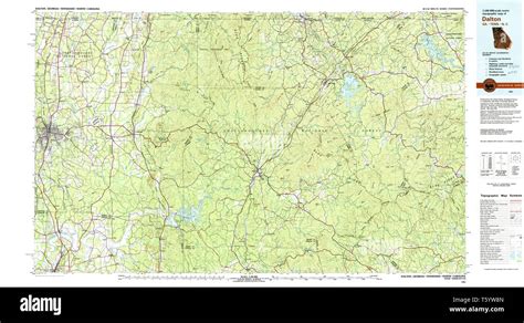 Map of dalton georgia hi-res stock photography and images - Alamy