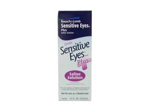 Sensitive Eyes Plus Saline Solution, 12 oz Ingredients and Reviews