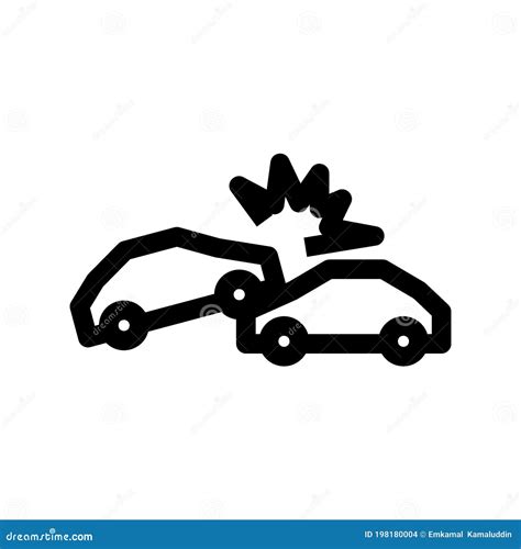 Car Accident Icon or Logo Isolated Sign Symbol Vector Illustration ...