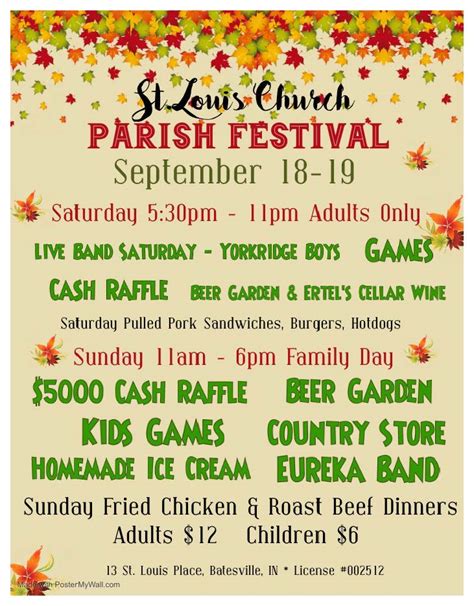 St. Louis Parish Festival – Batesville Area Chamber of Commerce