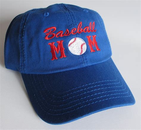 Custom embroidered hats / caps Baseball MOM | Etsy