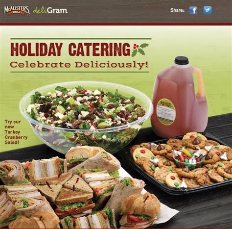 Catering for Holiday Parties available from McAlister's Deli! #EastwoodPinPals Mcalister's Deli ...