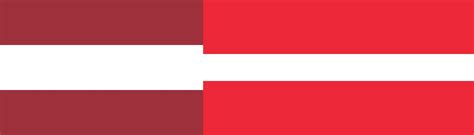 Differences between flag of Latvia and Austria : r/europe