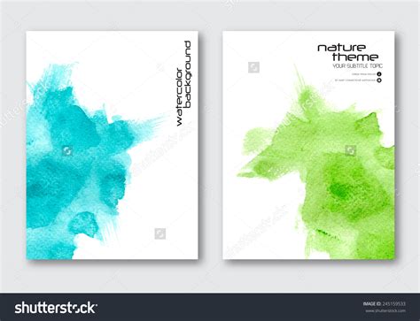 Vector Nature Poster Templates Hand Drawn Stock Vector 245159533 - Shutterstock