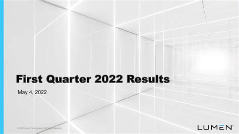 Lumen Technologies, Inc. 2022 Q1 - Results - Earnings Call Presentation ...