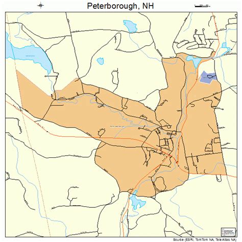 Peterborough New Hampshire Street Map 3360500