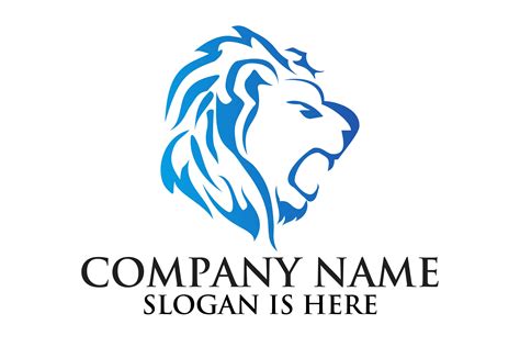 Lion logo design template ,Elegant lion head logo (482074) | Logos | Design Bundles