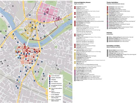 Dresden tourist attractions map - Ontheworldmap.com