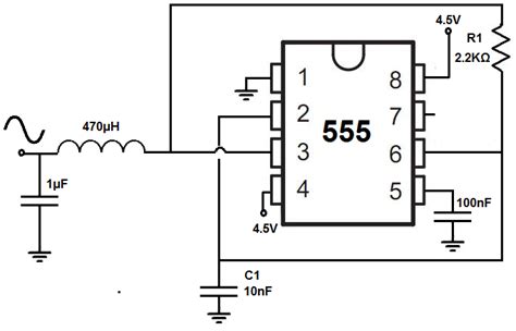 Sine wave generator circuit – Spegel med belysning