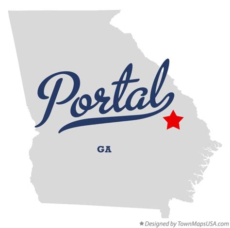 Map of Portal, GA, Georgia