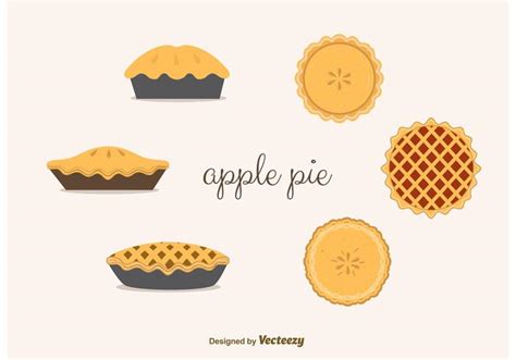 Apple Pie Vectors 90351 Vector Art at Vecteezy