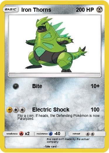 Pokémon Iron Thorns 3 3 - Bite - My Pokemon Card