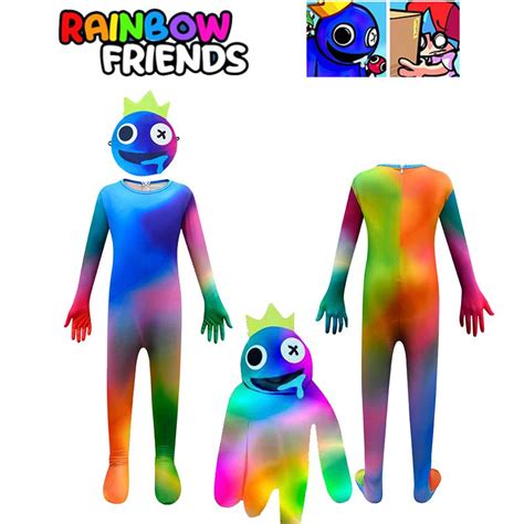 Roblox Rainbow Friends Cosplay Costume Kids Jumpsuit Halloween Fancy ...