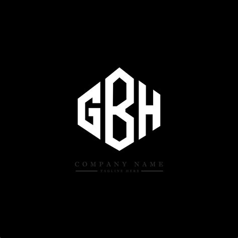 GBH letter logo design with polygon shape. GBH polygon and cube shape logo design. GBH hexagon ...