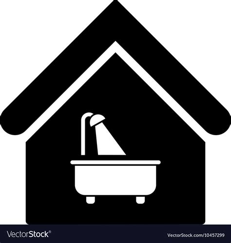 Bathroom flat icon Royalty Free Vector Image - VectorStock