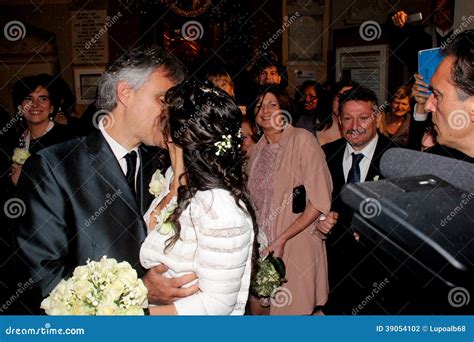 Wedding Andrea Bocelli and Veronica Berti Editorial Photography - Image ...