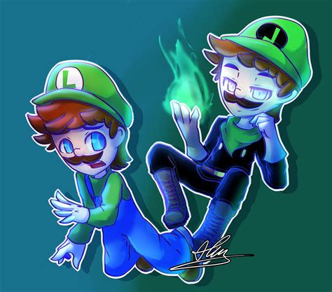 Luigi and Mr.L by OPHake on DeviantArt