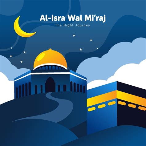 Isra Miraj Background The Night Journey 2196585 Vector Art at Vecteezy