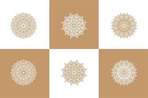 Mandala Flower Art Logo Background Design 17433853 Vector Art at Vecteezy