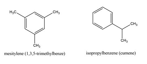 How would you distinguish mesitylene (1,3,5-trimethylbenzene | Quizlet