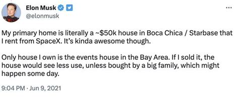 Elon Musk explains why he lives in tiny £40k house and doesn't need a bigger one