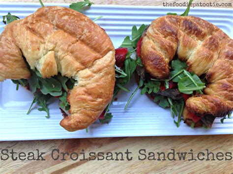 National Croissant Day | Steak, Arugula, Provolone Croissant Sandwich