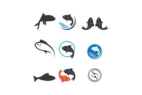 seafood logo template design vector icon illustration 3694696 Vector ...