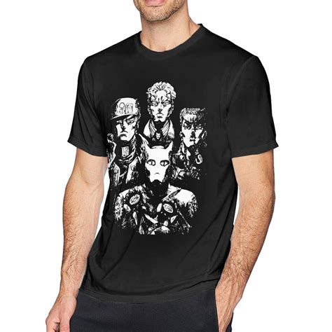 S Classic Jojos Bizarre Adventure T Shirts Black | Stellanovelty