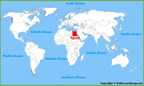 Egypt location on the World Map