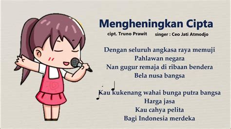 Mengheningkan Cipta ~ Lirik Lagu Nasional - YouTube