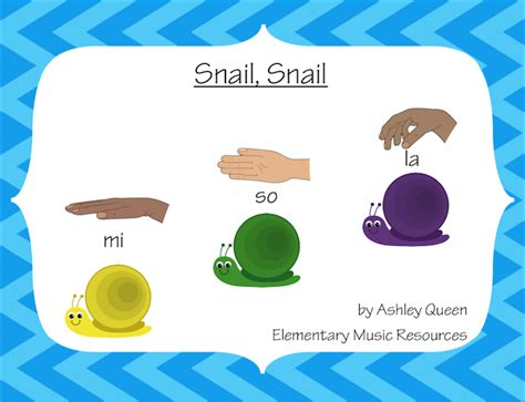 Elementary Music Resources: Snail, Snail