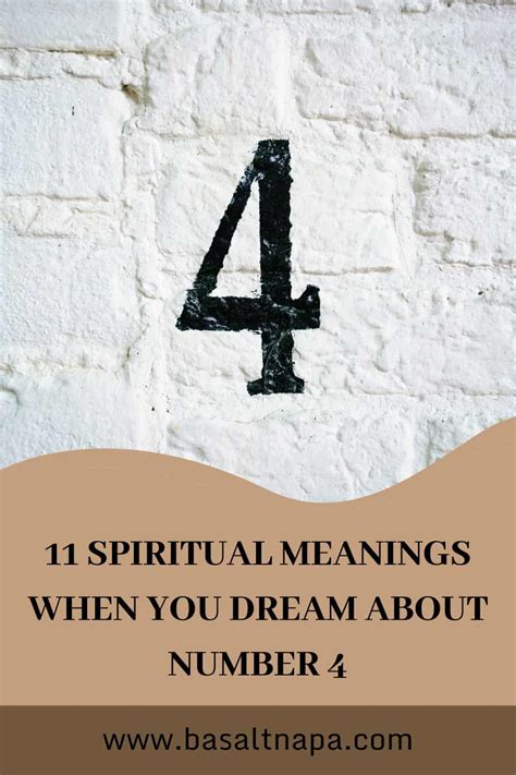 11 Spiritual Meanings When You Dream About Number 4