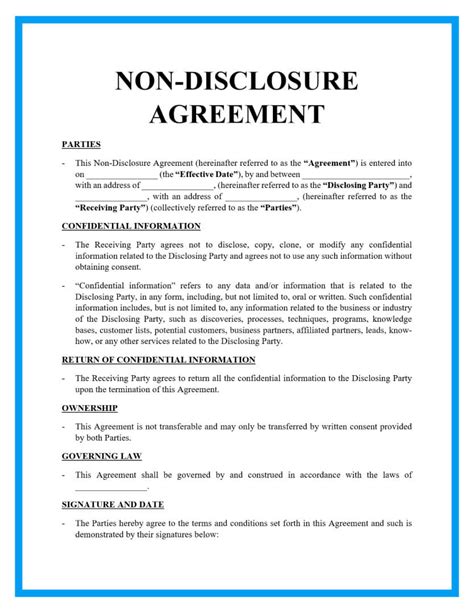 Word Employee Confidentiality Agreement Templates - Sfiveband.com