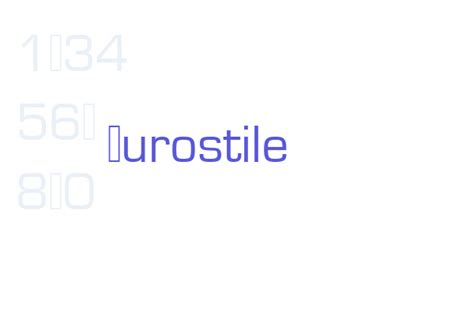 Eurostile - Font Free Download