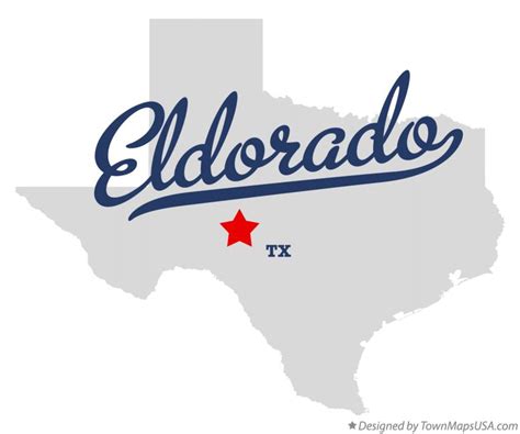 Map of Eldorado, TX, Texas