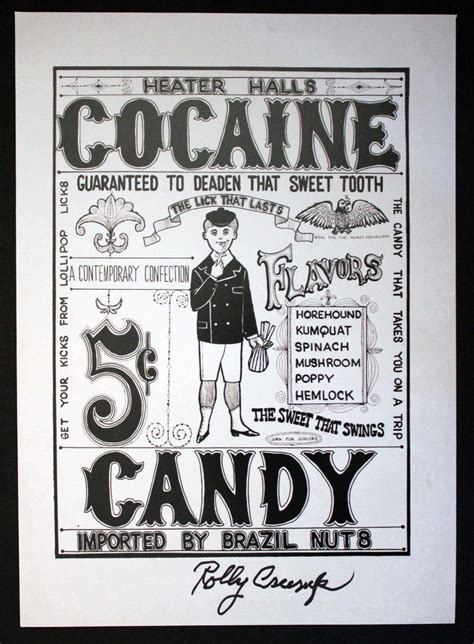 Rolly Crump – Signed Print Art Poster – Cocaine Candy – Haunted Mansion ...