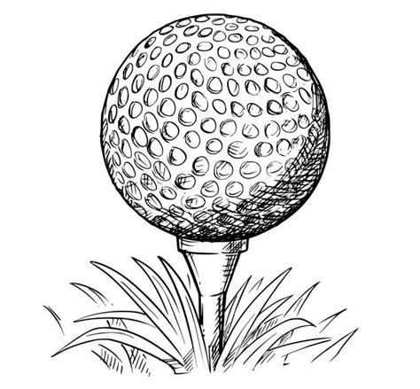 Drawing Of Golf Balls Illustrations, Royalty-Free Vector Graphics & Clip Art - iStock