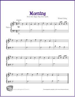 Morning from Peer Gynt | Free Easy Piano Sheet Music