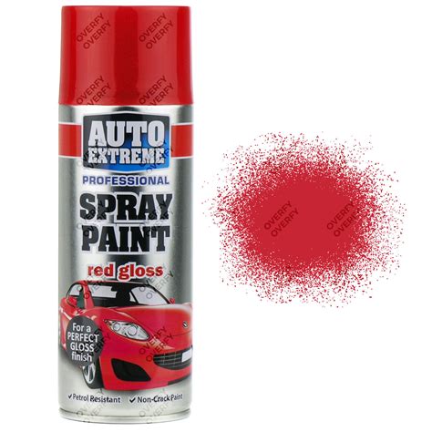 1 x 400ml Red Gloss Spray Paint Aerosol Can Auto Extreme Car Van Bike | eBay